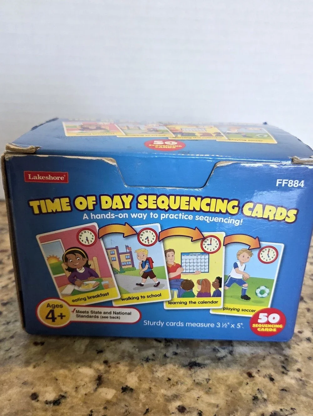 Lakeshore Time Of Day Sequencing Cards Autism Visuals Daily Tasks Educational